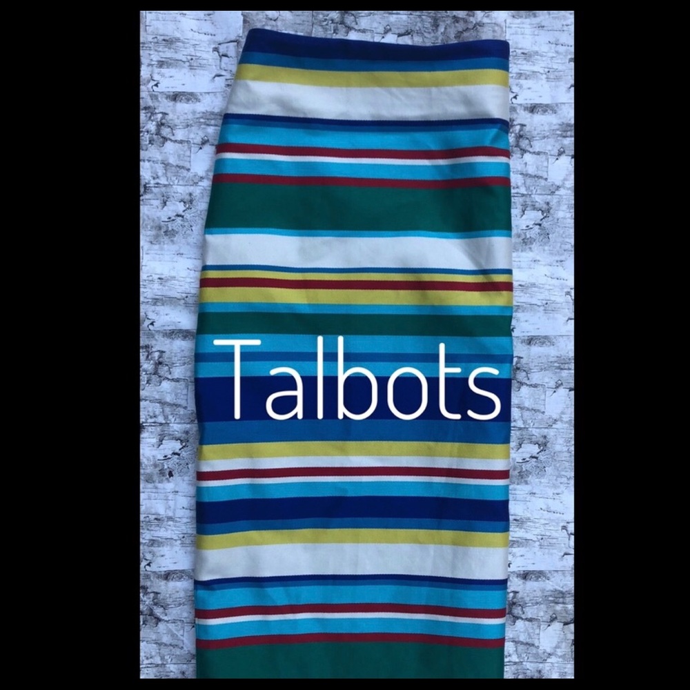 Talbots  colorful pencil skirt like new,  lined